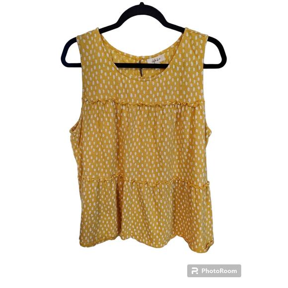 Style & Co Sleeveless High-Low Top Size Large - Picture 1 of 3